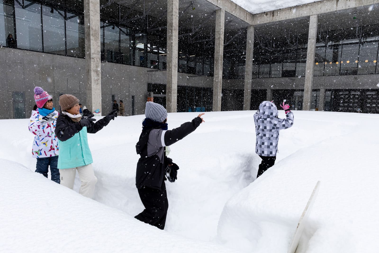 雪の阿弥陀渡り
