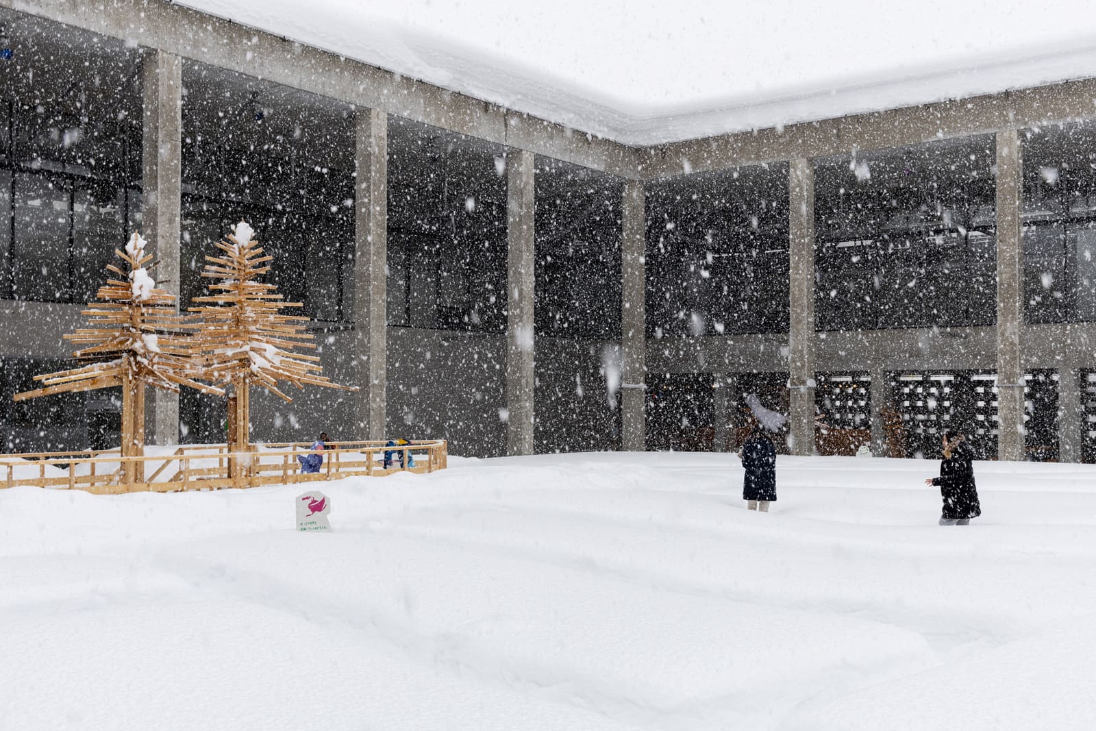 雪の阿弥陀渡り
