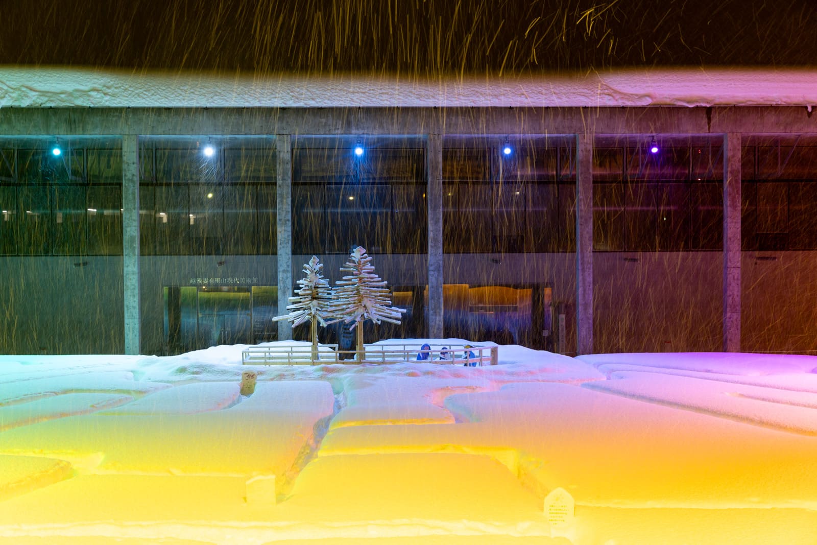 雪の阿弥陀渡り

