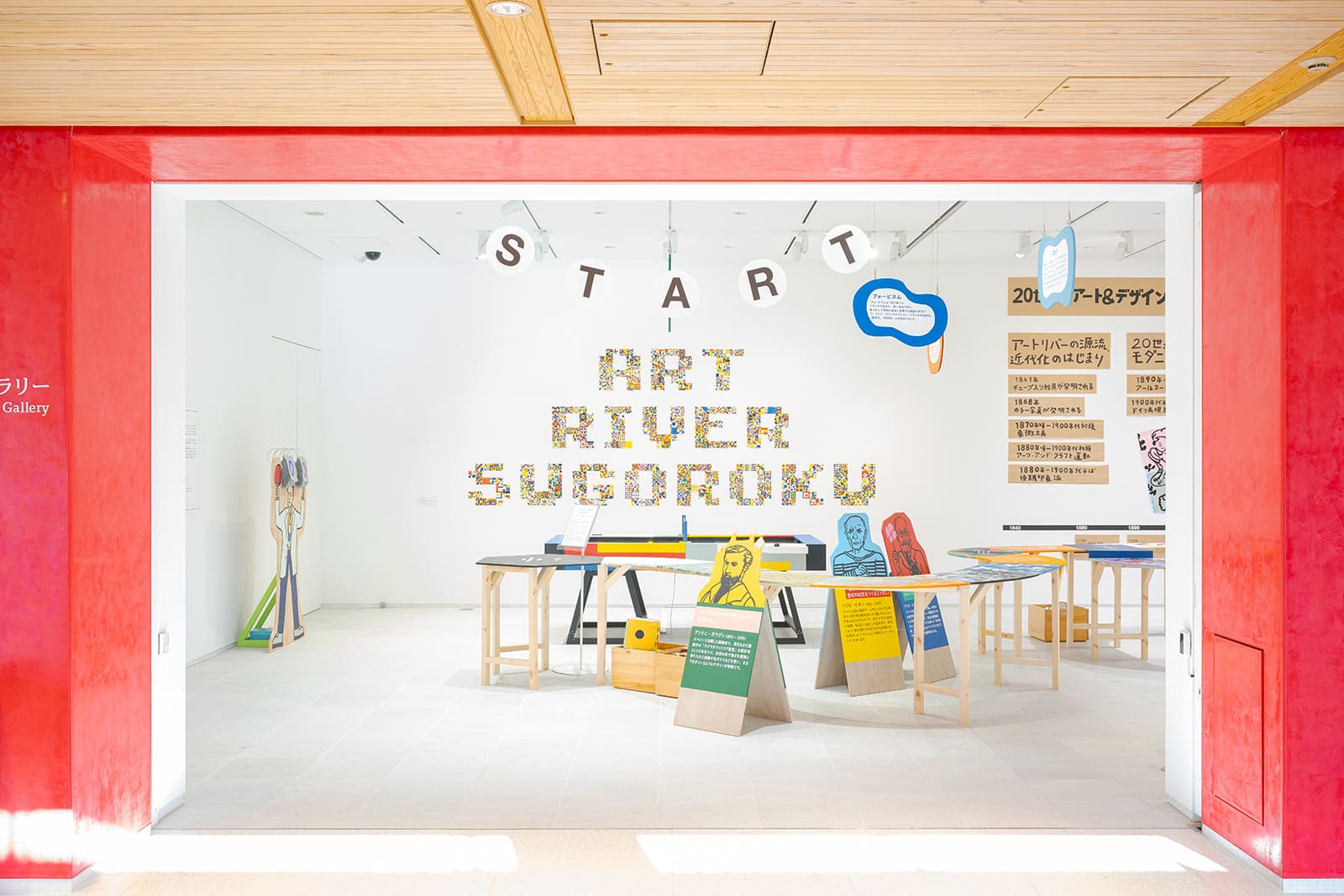 まるごとTADこども美術館+原倫太郎+原游《アートリバー双六》