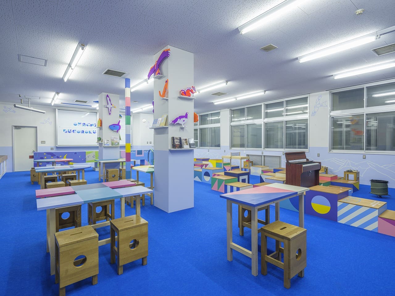 原倫太郎と原游による体験型アート《大町北高双六カフェ》